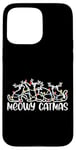 Coque pour iPhone 15 Pro Max Meowy Catmas, amoureux des chats, femmes, hommes, enfants, filles, chat de Noël