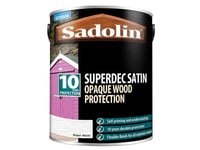 Sadolin Superdec Opaque Wood Protection Super White Satin 5 litre SAD5028827