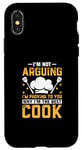 Coque pour iPhone X/XS Je ne prétends pas, je vous prouve pourquoi je suis le meilleur chef cuisinier