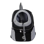 Resa Pet Dog Carrier Valp Rese Mesh Ryggsäck Främre Bärbar axelväska H Black S Black S