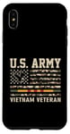 Coque pour iPhone XS Max Drapeau de l'armée américaine du Vietnam pour vétéran des États-Unis