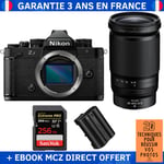 Nikon Zf + 28-400mm f/4-8 VR + 1 SanDisk 256GB Extreme PRO UHS-II SDXC 300 MB/s + 1 Nikon EN-EL15C + Ebook '20 Techniques pour Réussir vos Photos' - Appareil Photo Hybride