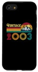 Coque pour iPhone SE (2020) / 7 / 8 Cadeau d'anniversaire 22 ans pour homme et femme rétro vintage 2003