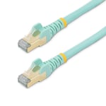 0065030881654 10M CAT6A ETHERNET CABLE AQUA/AQUA - SHIELDED COPPER WIRE StarTech