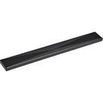 ALLES IM GRIFF Allles Abia LA Poignée de meuble plate 160 mm largeur 202 mm – Poignée d'armoire pour façades de meubles – Zinc moulé sous pression noir mat