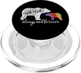 Rainbow Mama Bear LGBT Always Forever Love Support Pride LGBT PopSockets PopGrip pour MagSafe