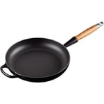 Le Creuset - Signature stekepanne med trehåndtak 28 cm black