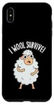 Coque pour iPhone XS Max I Wool Survive est un jeu de mots amusant en forme de mouton