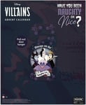 DISNEY Villains 'Naughty List' 24 Door Christmas Stationery Advent Calendar NEW