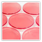 2 x Square Stickers 10 cm - Pink Agar Petri Dish Bacteria Science  #46048