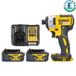 Dewalt DCF887 18V Brushless Impact Driver 3 Speed + 2 x 4Ah Batteries & Charger