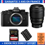 Nikon Zf + 135mm f/1.8 S Plena + 1 SanDisk 128GB Extreme PRO UHS-II SDXC 300 MB/s + 1 Nikon EN-EL15C + Ebook '20 Techniques pour Réussir vos Photos' - Appareil Photo Hybride