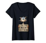 Womens Kamala Harris 2024 - I Am The Enemy Within Shirt for Women V-Neck T-Shirt