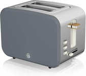 Swan 2 Slice Nordic Style Toaster - Slate Grey (ST14610GRYN)