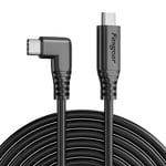 5m 90 Degree USB C to Type C 3.0 Cable for Oculus Quest 2, 16.5ft Fasgear 5Gbps 5A(100W) PD with E-Marker Chip Compatible for Oculus Quest Link, VR Headset, PC Gaming (Black)