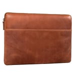 STILORD 'Murphy' Pochette Ordinateur 15,6 Pouces Cuir Housse pour MacBook 16 Pouces et Laptop 15 Pouces Vintage Organiseur de Documents Sleeve Organizer, Couleur:Andorra - Marron