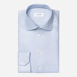 Mélange Solid Cotton Tencel Lyocell Shirt - Blue