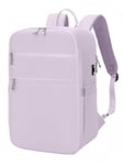 RuoSien Baggage Cabine 40x20x25 pour Ryanair Sac à Dos Voyage Cabine Avion Bagages Cabine Le Siège Bagages Sac Antivol Sac Humide Femme Homme (Violet clair)