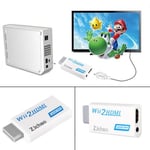 Wii Vers Hdmi Signal Vidéo Convertisseur Adaptateur Full Hd 1080p Avec Audio Sortie Jack 3,5 Mm -Lon