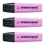 STABILO Boss Original Highlighters Pastel Purple Frosted Pack of 3