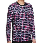 Nike CV1472-498 M NK Dry ACD Top LS FP MX Sweatshirt Mens blackened Blue/Signal Blue/Black/(Black) L