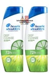 2 x Head & Shoulders Deep Cleanse OIL CONTROL Anti Dandruff Shampoo 300ml