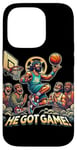 Coque pour iPhone 14 Pro Ballin with the Messiah Rejoignez la communauté Jesus Basketball