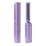 2In1 Wireless Professional Hair Straightener Curler Comb Fast Heating5069