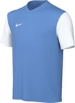 Nike Short-Sleeve Soccer Jersey Y NK DF Tiempo Prem II JSY SS, University Blue/White/White, DH8389-412, XL