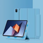 (MateBook E 2022Vaaleansininen) AJIUYU Kotelo Huawei MateBook E 12,6 tuuman 2022 Tablet PC PU Smart Shell -telineen suojus DRC-W58 Vahvat magneettiset adsorptiokotelot