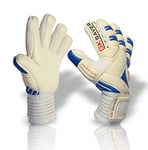 GK Saver Football Goalkeeper Gloves Negative Cut Soccer Goalie Gloves 8/9/10/11 (No FingerSave No Personalization, Size 8)