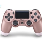 Manette de jeu sans fil Riff DualShock 4 v2 pour PlayStation PS4 / PS TV / PS Now Gold-Rose