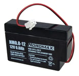 Nordmax 12V 0.8Ah (AGM) batteri 96 x 25 x 62