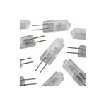 10x dc 12V Ampoules Halogènes GY6.35/G6.35 50W à Intensité Variable Blanc Chaud 2700K 2 Broches Transparent Ampoule Capsule Pour Lustre, Lampe de