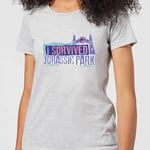 Jurassic Park I Survived Jurassic Park Women's T-Shirt - Grey - S