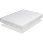 Dormalit - Matelas 160X190 spring ferme Epaisseur 22 cm Dehoussable - Memoire de forme -Mousse de haute densite- Tres ferme