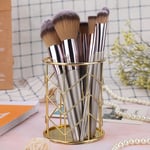 10Pcs Champagne Gold Makeup Brushes Set Foundation Eyeshadow Eyebrow Blush B GSA