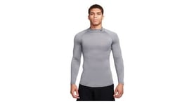 Maillot manches longues nike pro gris homme