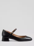 L.K.Bennett Beatrix Leather Block Heel Mary Jane Court Shoes, Black