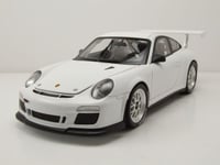 Porsche 911 GT3 Cup Rue Version Modèle de Voiture Blanc 1:18 Welly