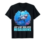 Just a Boy who loves Megalodons. Megalodons Megalodon T-Shirt