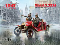 Kokoonpantava malli ICM 24017 Model T 1914 Fire Truck with Crew 1/24