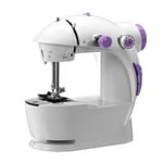 BJHSYNDR Sewing Machines Sewing Machines Portable Mini Electric Household Crafting Mending With Foot Pedal Cutter Light For Home Purple