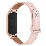 Xiaomi Mi Smart Band 6 / 5 cowhide leather watch strap with rose Rosa