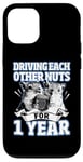 iPhone 12/12 Pro 1st Wedding Anniversary Driving each other Nuts 1 Year Case