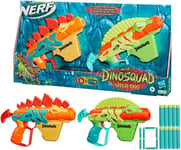 Nerf - DinoSquad Stego-Duo - 2 Toy Foam Nerf Blasters - 10 Nerf Elite 2.0 Darts