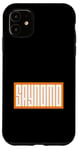 Coque pour iPhone 11 Orange SAYNOMO (Say No More) Orange Color Graphic