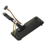 30CM Rubber Base Riser PCIe 4 PCI-E 4x à M.2 pour clé NGFF NVMe clé m-m Riser Card PCI Express x4 Gen3.0 Extender avec support Vertical