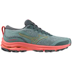 Mizuno Wave Rider TT - Chaussures running femme Lead / Carrot Curl / Nasturtium 41