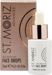 St Moriz Advanced Face Tanning Drops | Add Bronzing Drops to Skin Care for Cust